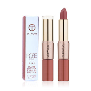 O.TWO.O 2 in 1 Matte Lipsick and Lipgloss