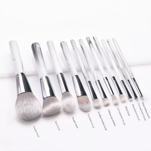 Creamy Marble Brush Set (11 piece collection with bag)