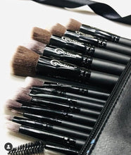 Load image into Gallery viewer, Black Jade Brush Set (15 piece brush collection with bag)
