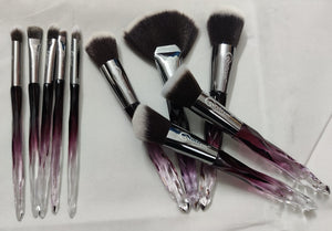 Sugar n Spice Brush Set (10 piece brush collection with bag)