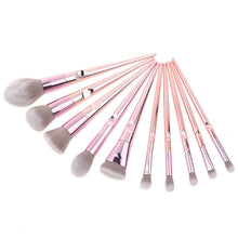 Load image into Gallery viewer, Rose Pink Brush Set (10 piece brush collection with bag)
