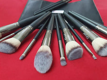 Load image into Gallery viewer, Midnight Black Brush Set (15 piece Brush collection with bag)
