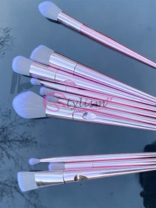 Rose Pink Brush Set (10 piece brush collection with bag)