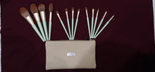 Load image into Gallery viewer, Spring Green Brush Set (13 piece brush collection with bag)
