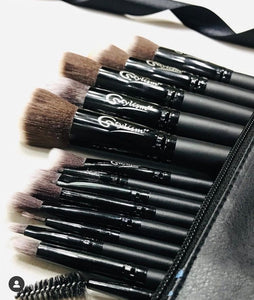 Black Jade Brush Set (15 piece brush collection with bag)