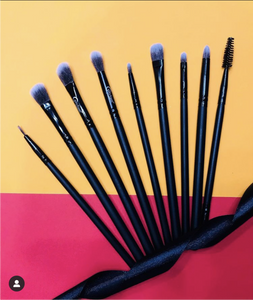 Black Jade Brush Set (15 piece brush collection with bag)